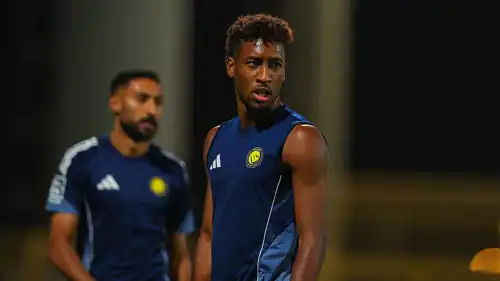 كينغسلي كومان في تدريبات النصر السعودي