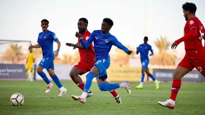 من مباراة نيوم وأبها في دوري يلو