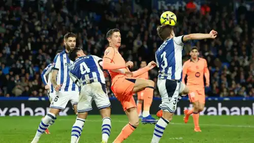 مباراة برشلونة وريال سوسييداد في الدوري الإسباني