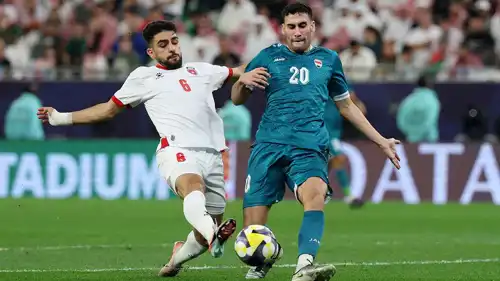 مباراة الأردن والعراق في كأس العرب