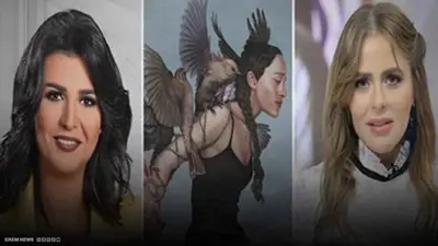 فضيحة فنية على الهواء..دنماركية تتهم مها الصغير بسرقة لوحتها