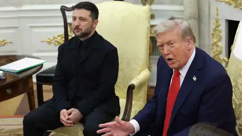 الرئيس الأمريكي ونظيره الأوكراني في البيت الأبيض 