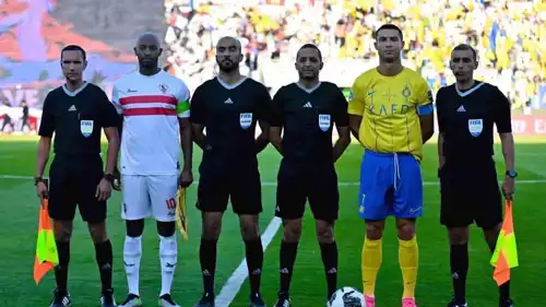 كريستيانو رونالدو في مباراة النصر ضد الزمالك