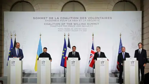 من اجتماع "تحالف الراغبين" في فرنسا