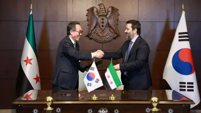 وزيرا الخارجية السوري والكوري الجنوبي