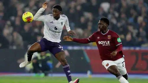 مباراة وست هام ومانشستر يونايتد في الدوري الإنجليزي