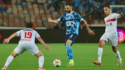 مباراة الزمالك وبيراميدز في الدوري المصري
