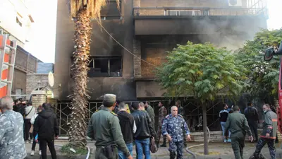 موقع غارة إسرائيلية على دمشق