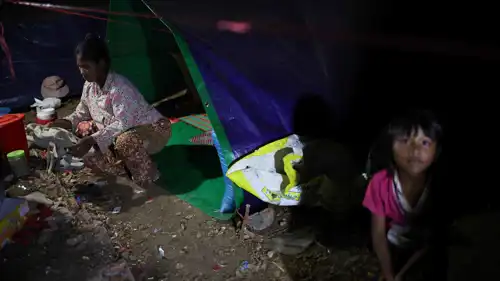 نازحون على الحدود بين تايلاند وكمبوديا