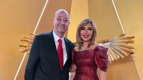 عمرو أديب ولميس الحديدي