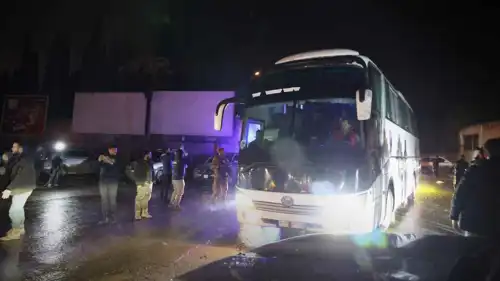 حافلات أقلت مسلحي قسد 