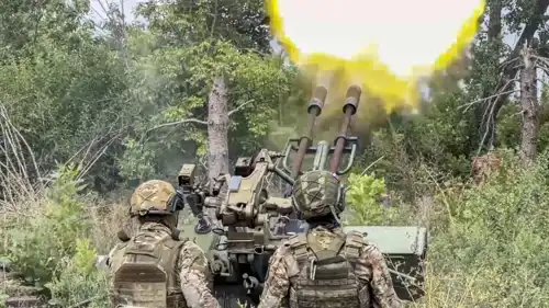 قوات من الدفاع الجوي الروسي تستهدف مسيّرات أوكرانية 