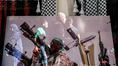 عناصر من كتائب القسام التابعة لحركة حماس