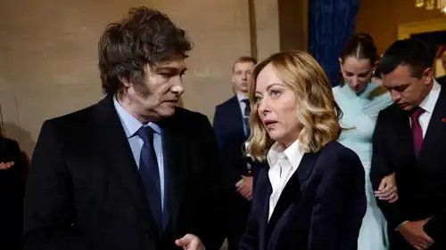 جورجيا ميلوني وخافيير ميلي